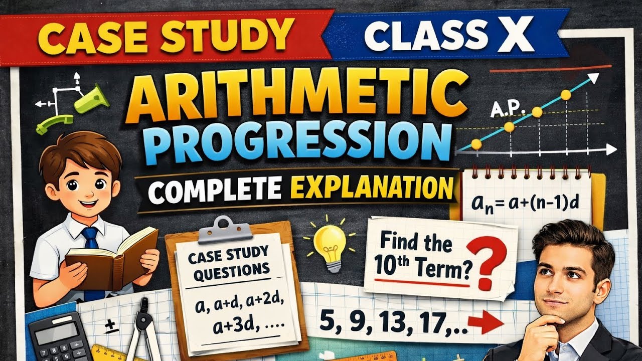 Important case study of Arithmetic Progression Class X | Explanation Competency based AP Case study
