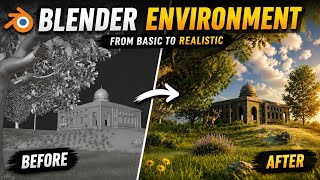 I Created a Photorealistic Ancient Temple in Blender 🌿 | Cinematic Environment po