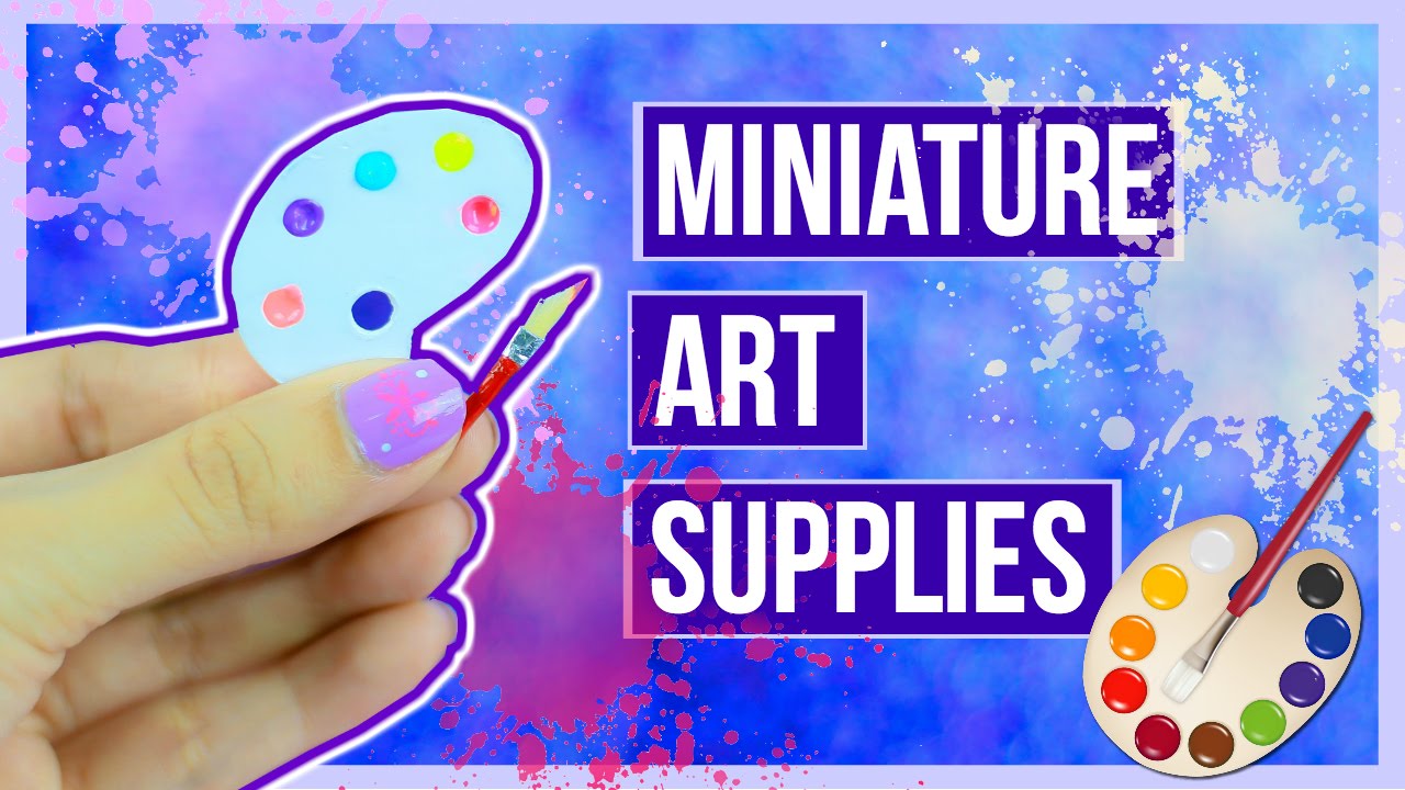 Miniature Dollhouse Paint Palette ~ Mini Art Supplies ♥ 