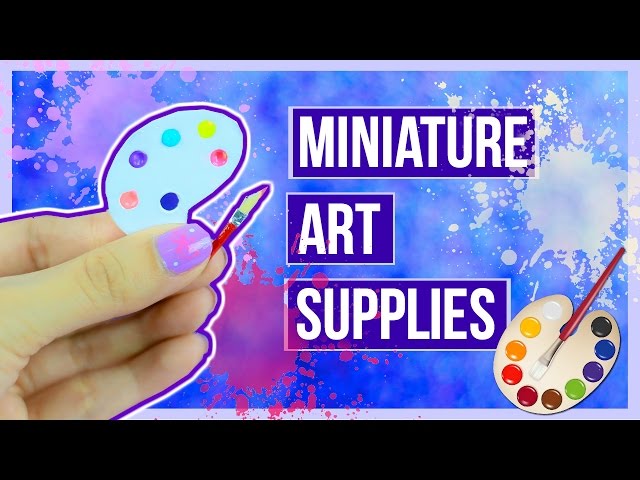 DIY - Miniature Painting tools & Supplies for your Barbie craft