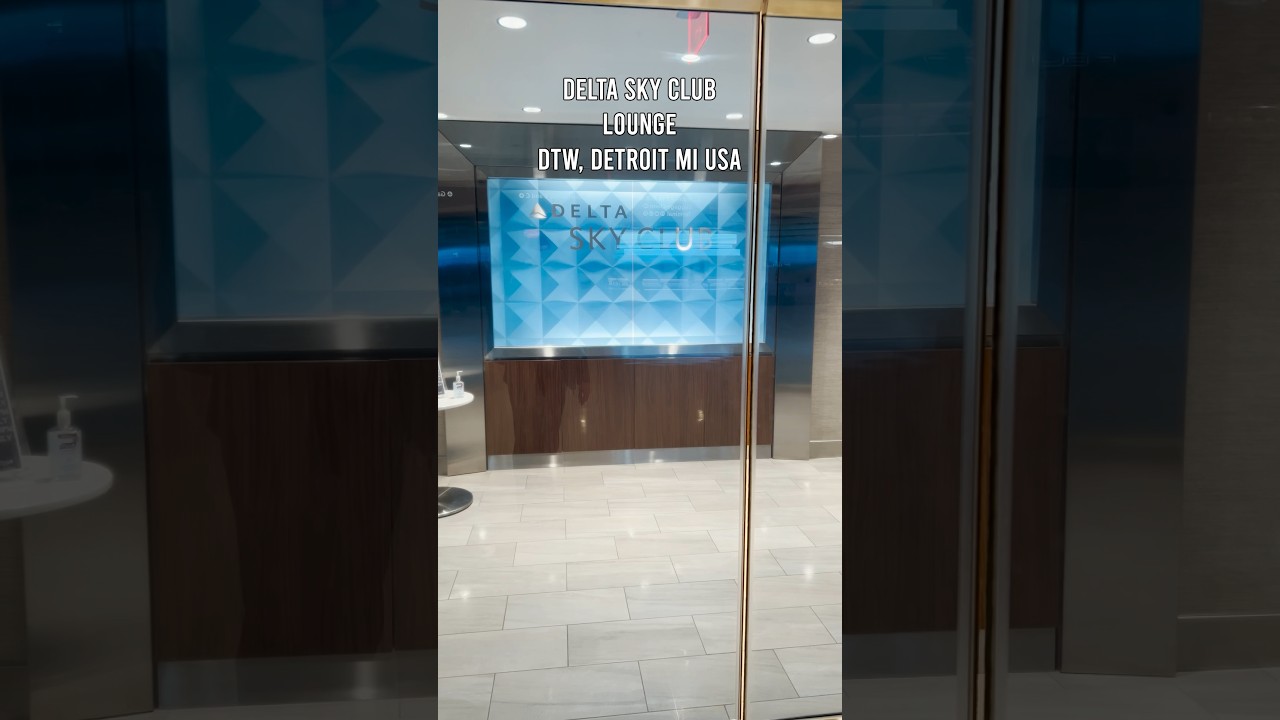 Delta Sky Club Lounge DTW Review