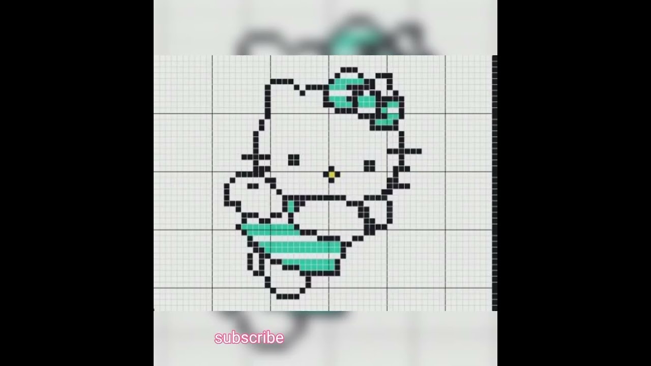 cross stitch kitty cat chart pattren, embroidery cat graph design