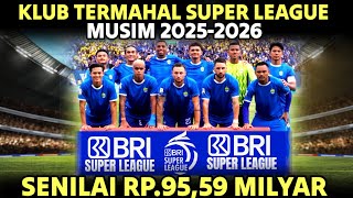 10 Most Expensive Clubs in the Super League 2025-2026!! Wow, a Surprise from a Promoted Team