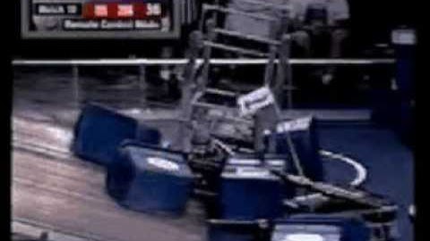 FIRST Robotics Team 254 2003 Robot "Mario" in Competition