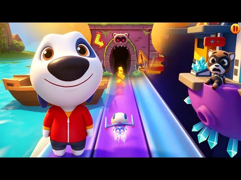 Talking Tom Gold Run Gameplay - Underwater World in China - Talking Hank