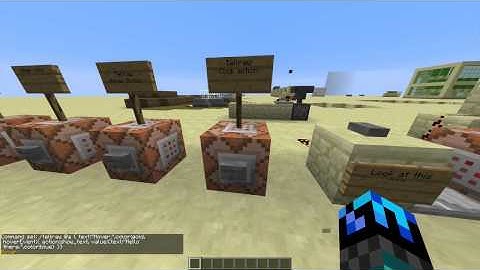How To Make Colored Text With Command Blocks ◊ Minecraft Tutorial