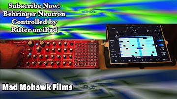 Behringer Neutron controlled by AudioModern Riffer on iPad