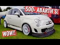 INSANE LOUD Abarth 695 Assetto Corsa Evo at 500 Car Abarth Festival! WOW!