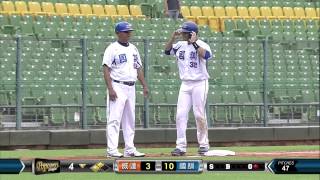 20140724-1 爆米花 威達vs國訓 4下 蘇緯達擊出二壘安打 國訓比數再加1