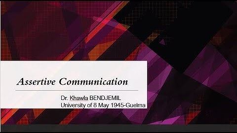 6. Assertive Communication