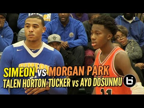 Talen Horton-Tucker vs Ayo Dosunmu: Simeon vs Morgan Park Intense Chicago Rivalry Game Talen Horton-Tucker vs Ayo Dosunmu: Simeon vs Morgan Park Intense Chicago Rivalry Game
