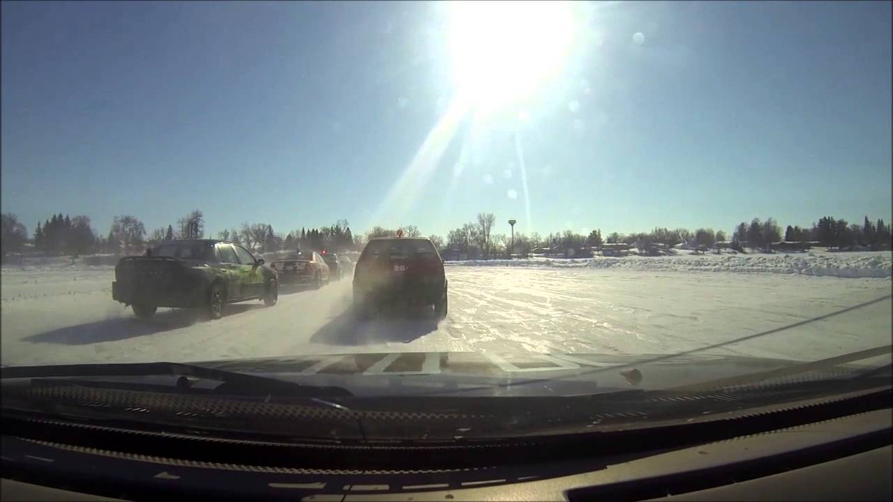 Underwood car ice racing MN FWD YouTube