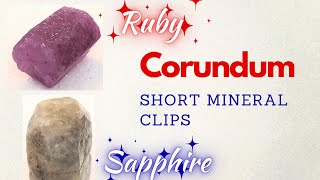 Corundum (Ruby / Sapphire) - Short Mineral Clip