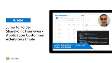Jump to Folder Application Customizer extension sample