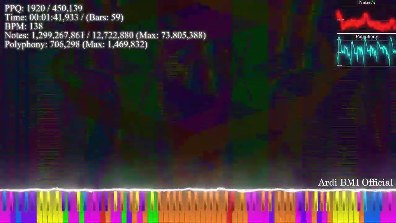 [Black MIDI] Bad Apple Qualito Extreme Pre-Merge IV | 14.23 BILLION NOTES