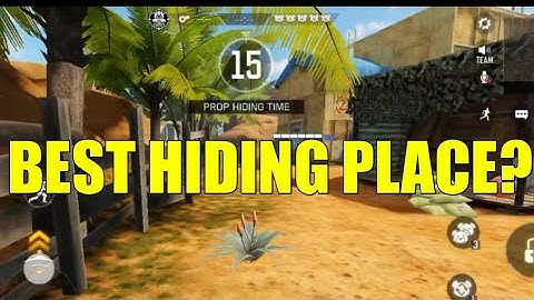 Best hiding place at winter prop hunt | Firing range | Call of duty mobile