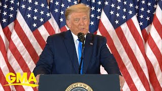 Trump speaks at White House as race remains undecided l GMA