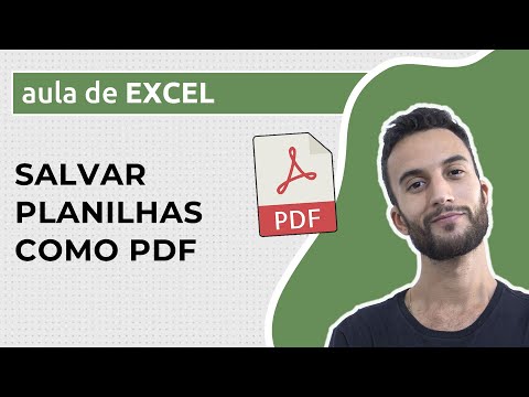 Como salvar planilhas do Excel em PDF