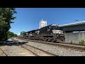 Multiple Trains Between Chamblee and Gainesville on a Sunny Day