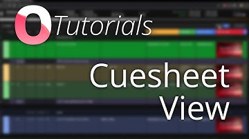 Ontime Tutorials: Cuesheet View