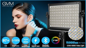 Best video lighting | RGB LED Video Light | GVM 45W Photography Lighting Kit |with Bluetooth Control