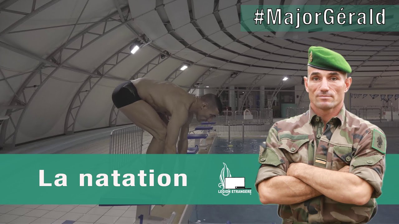 Le #MajorGerald sur l'épreuve de natation militaire