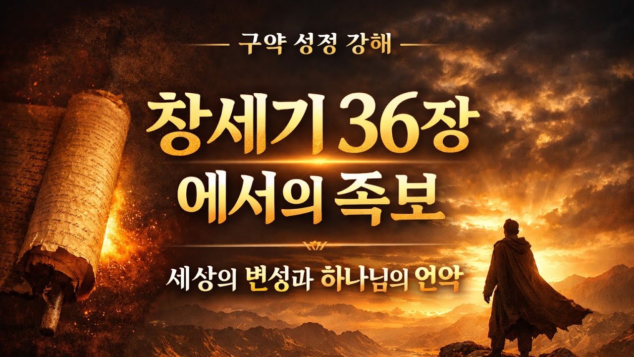 창세기 36장 강해 | 에서의 족보 속에 숨겨진 하나님의 뜻 | 세상의 번성과 언약의 길