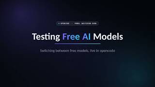 opencode free models tasting glm5.3flash deepsekv4.1flash and more ai models