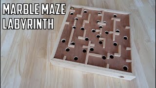 How To Make a Marble Maze Labyrinth Out of Wood - Toys For Charity