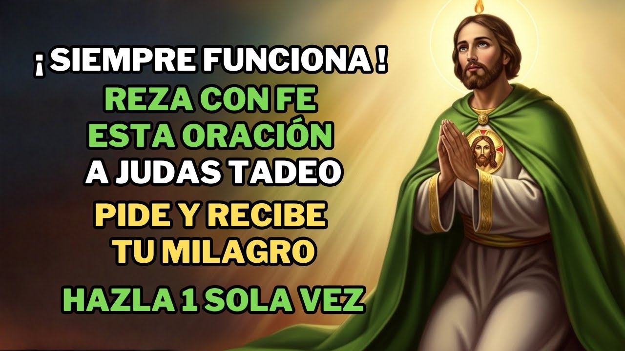 ¡SÍ FUNCIONA! Reza con FE esta Oración a San Judas Tadeo para Casos DESESPERADOS y Difíciles.