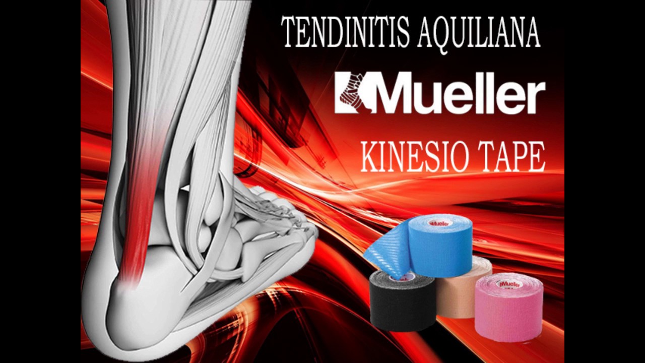 Mueller Kinesio Tape, Tendinitis Aquiliana YouTube