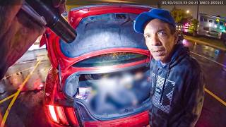 Cops Stop Homeless Man Driving Stolen Car With Dead Body