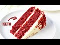 This red velvet cake with almond flour is an healthy lowcarb keto cake to celebrate any occasion