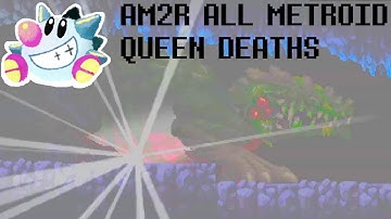 AM2R: All Metroid Queen Deaths (wait for Power Bomb)