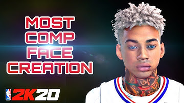 * NEW* NBA 2K20 MOST COMP DRIPPY FACE CREATION ! LOOK LIKE A DRIBBLE GAWD