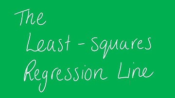 The least squares regression line | Unit 3 and 4 VCE Further Maths
