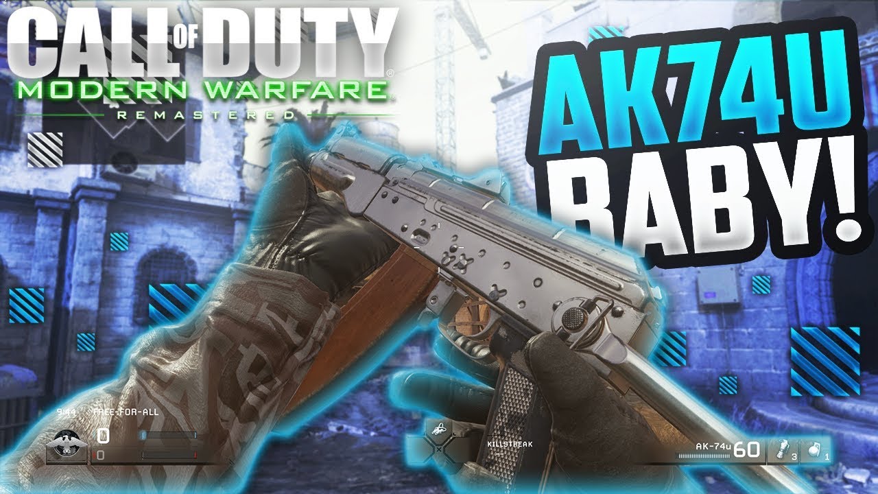 i Finally Unlocked The AK74u! - Modern Warfare Remastered AK74u LIVE Gameplay - (COD MWR)