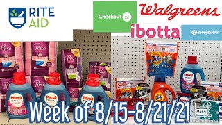 Rite Aid & Walgreens Haul - Persil Stock Up - Week of 8/15-8/21/21