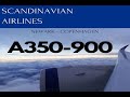 SAS A350-900 Takeoff From Newark EWR and landing in Copenhagen (CPH)