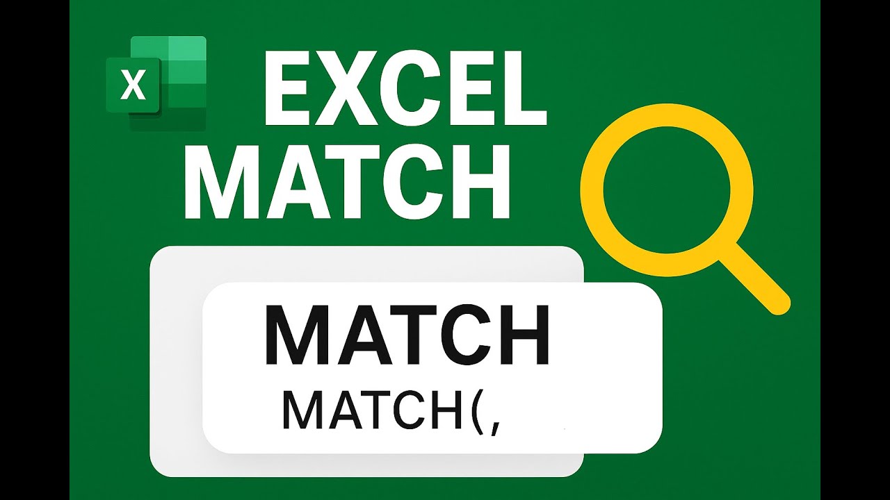 Excel MATCH Function Explained | MATCH Formula in Excel with Easy ...