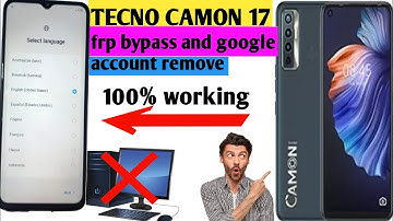 Tecno Camon 17 FRP Bypass Android 11 (Tecno CG7) Google Account Bypass Without Pc  New Trick
