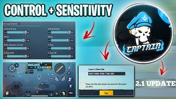 🔥Star Captain Sensitivity (2.1) & Star Captain Control Code | Star Captain pubg/bgmi sensitivity