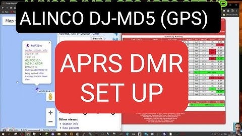 ALINCO DJ-MD5 - APRS DMR,FULL SET UP & TEST