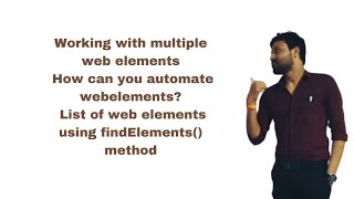 multiple elements handle  &amp; all methods of webdriver  #seleniumtutorial  #selenium