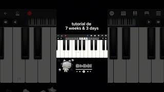 7 weeks & 3 days piano tutorial #music #piano #parati #tiktok #tutorial