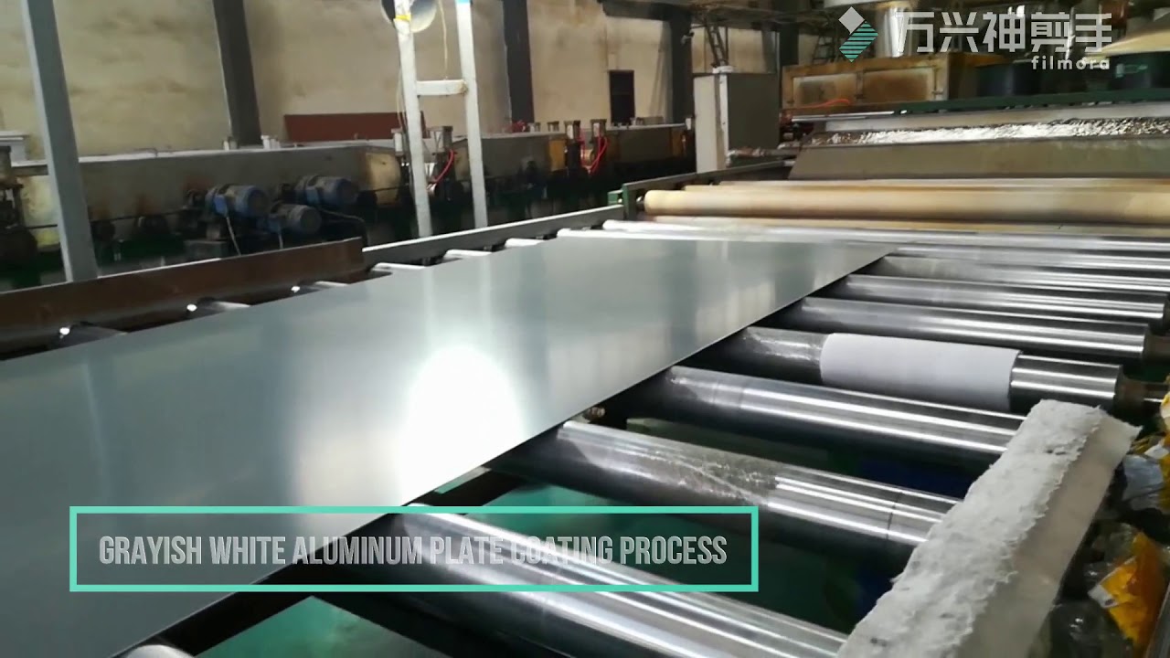 Grayish white aluminum plate coating process from Sophia YouTube