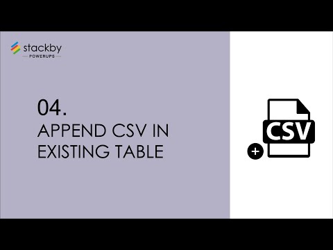 Stackby Powerup #4 - Append CSV in existing table
