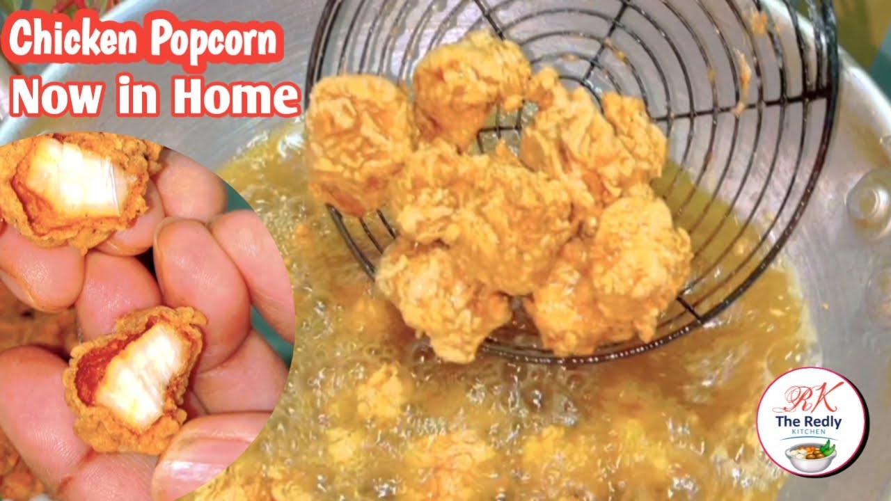 Chicken Popcorn//chicken popcorn recipe//chicken popcorn kaise banate hain//The Redly Kitchen