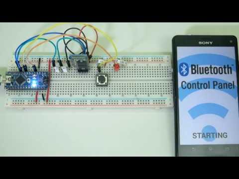 BCP Example 2: LED + large switch in the app and a button switch on the microprocessor