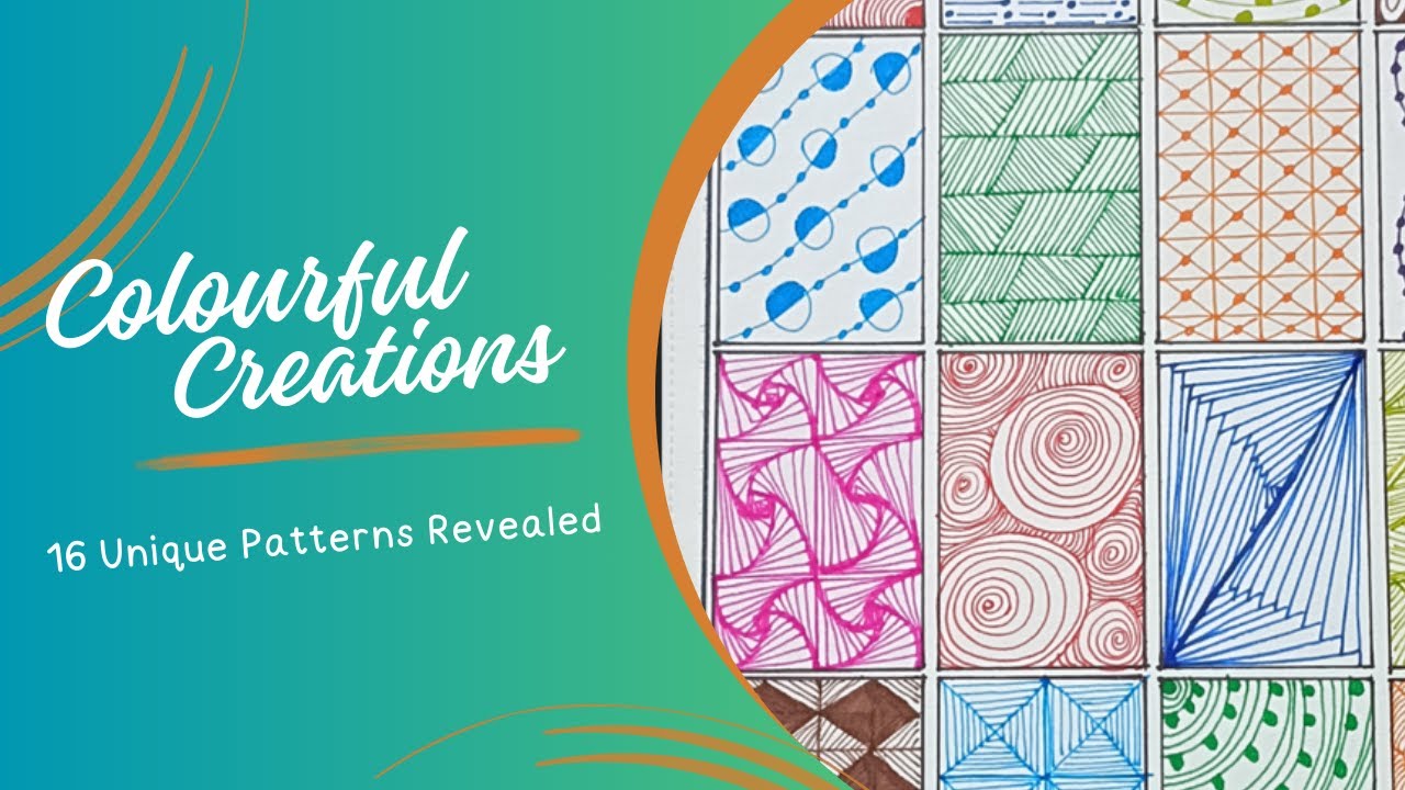 How to make Easy Patterns || Rainbow of Patterns: Watch 16 Unique ...